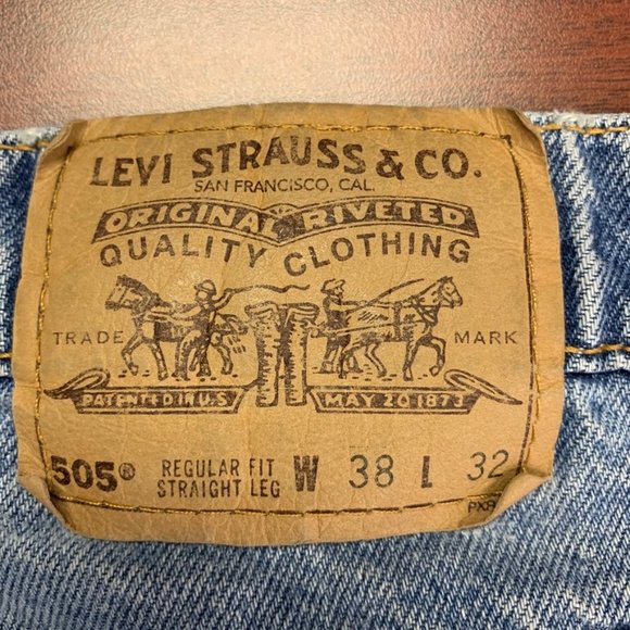 Men's Vintage 505 Levi's High Rise Orange Tag - Picture 10 of 10
